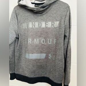 UNDER ARMOUR womens size large cold gear grey hoody